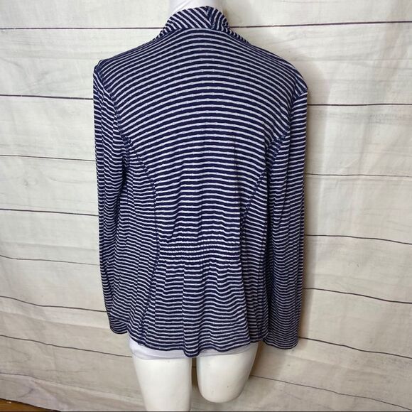 Market & Spruce Stitch Fix blue white open cardi - Picture 4 of 10